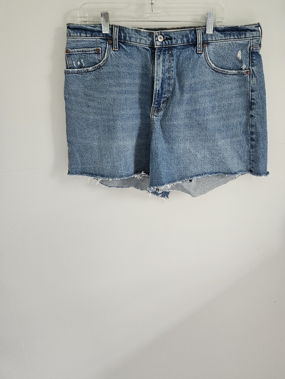 Abercrombie & Fitch The Dad Short Blue Jean Cut-offs High Rise